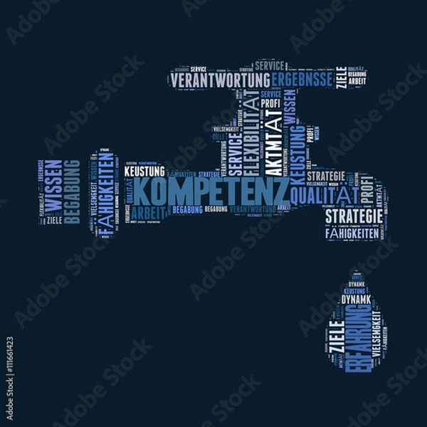 Obraz Kompetenz Erfahrung Konzept