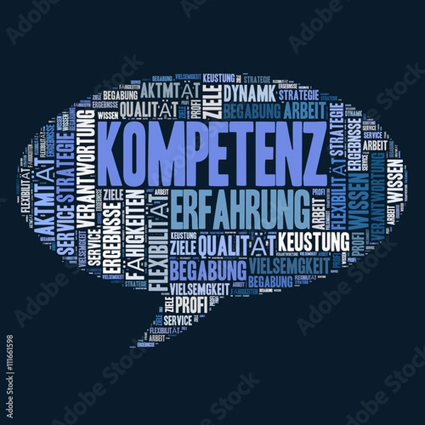 Obraz Kompetenz Erfahrung Konzept