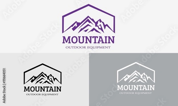 Obraz mountain vector logo and sport