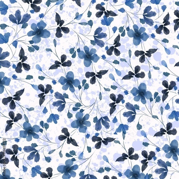 Fototapeta seamless floral pattern