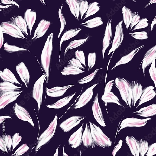 Fototapeta seamless floral pattern