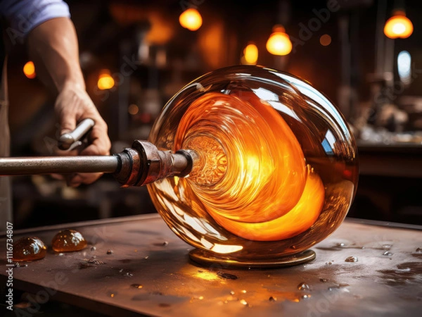 Obraz glass blowing