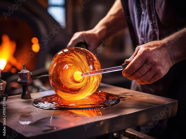 Obraz glass blowing