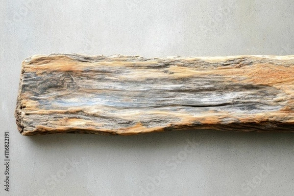 Fototapeta A textured piece of wood with natural patterns and colors.