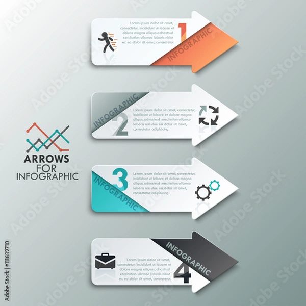 Obraz Modern infographics options banner