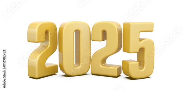 Fototapeta 2025 Gold Number Happy New Year