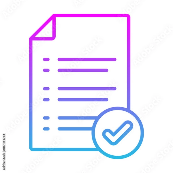 Fototapeta Checked Icon