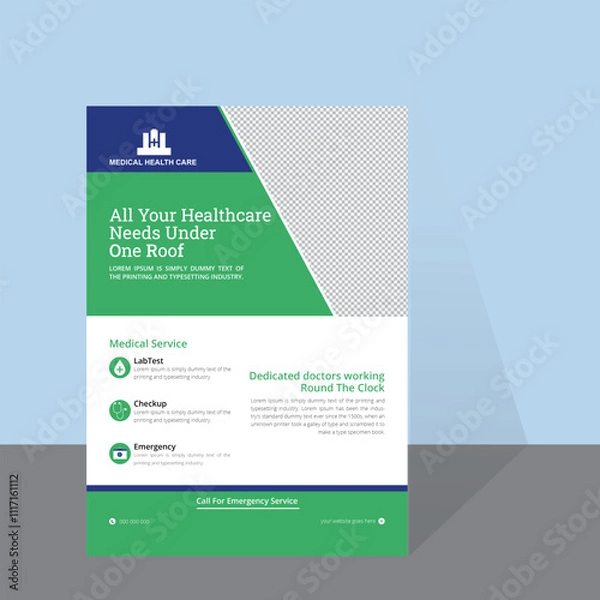 Obraz Medical Flyer Template