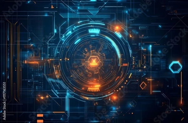 Fototapeta computer circuit board