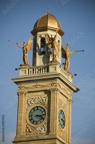 Fototapeta Clock Tower at Courthouse in Canton, Ohio