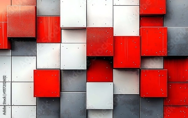 Obraz red wall background 