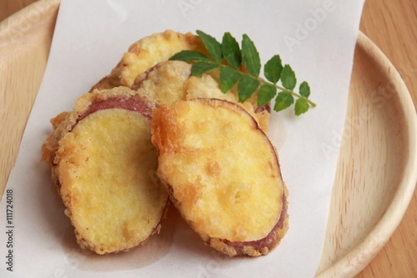 Fototapeta サツマイモの天婦羅