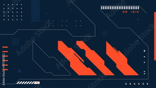 Obraz Retro futuristic cyberpunk background vector design
