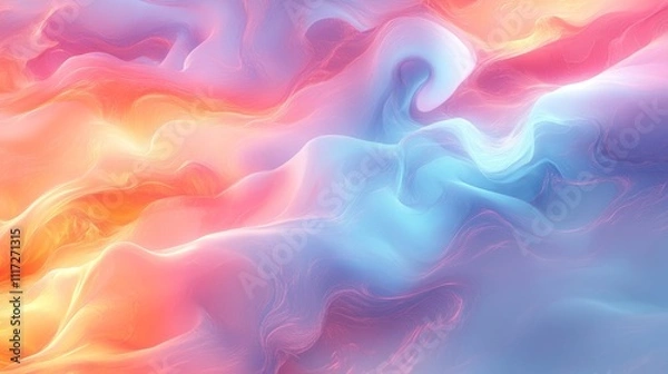 Obraz Fluid Vibrant Colour Waves Blending