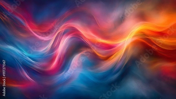 Obraz Fluid Vibrant Colour Waves Blending