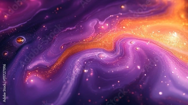 Obraz Abstract of Swirling Fluid Art