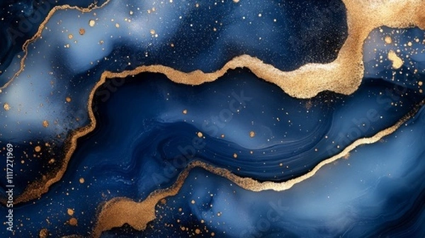 Obraz Abstract of Swirling Fluid Art