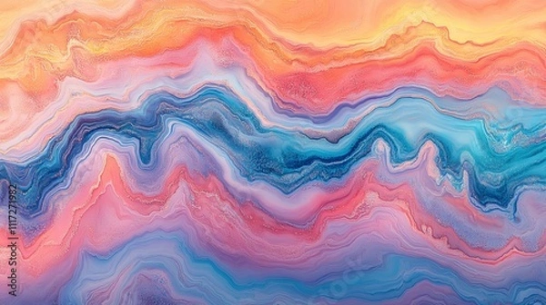 Obraz Abstract of Swirling Fluid Art