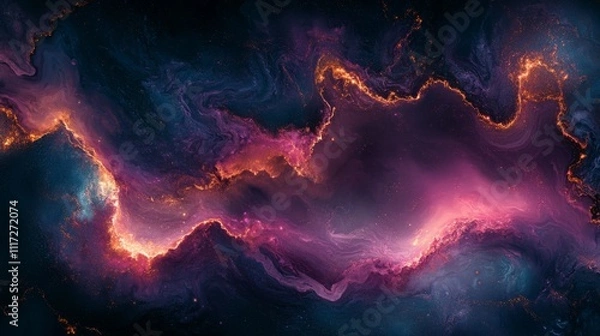Obraz Abstract of Swirling Fluid Art