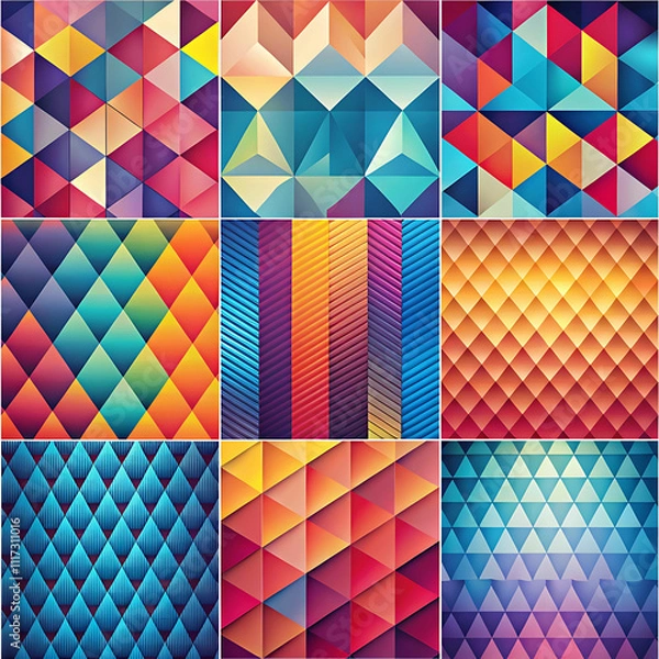 Fototapeta Abstract Backgrounds with Geometric Shapes, Gradients, and Textured Surfaces