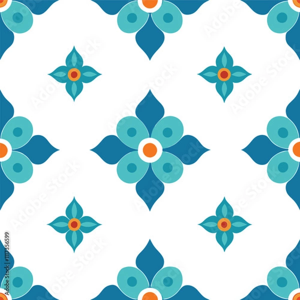 Obraz Seamless Patten design vector illustration 