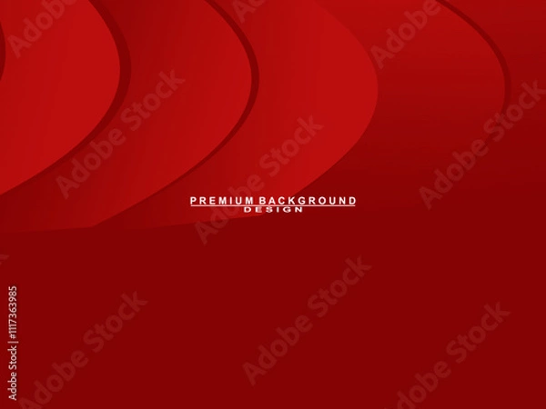 Fototapeta Curved abstract gradient red color background. Background for posters, placards, brochures, banners, headers, covers, celebrations, etc.