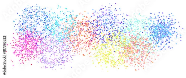 Obraz Fireworks Colorful New Years Transparent
