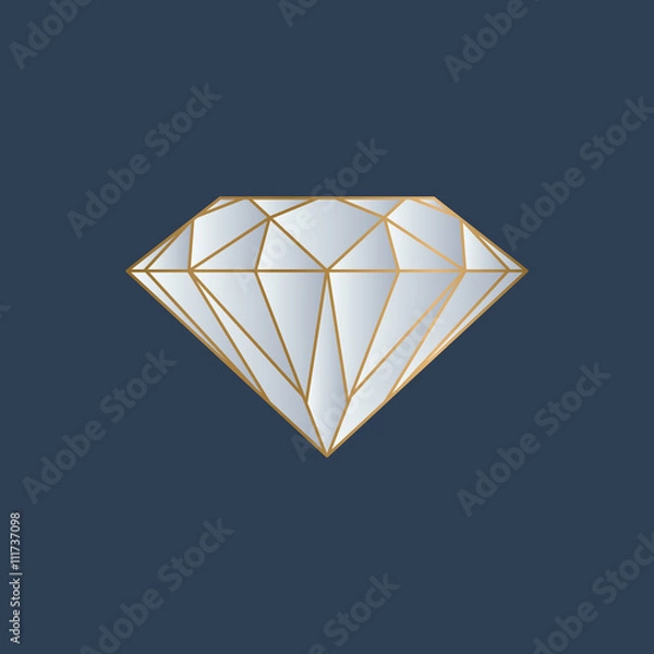 Obraz wektor logo diamentu