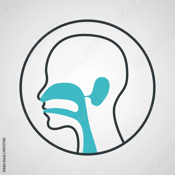 Obraz ear nose and throat logo vector