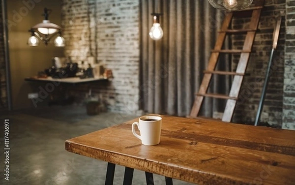 Fototapeta tea cup in the table