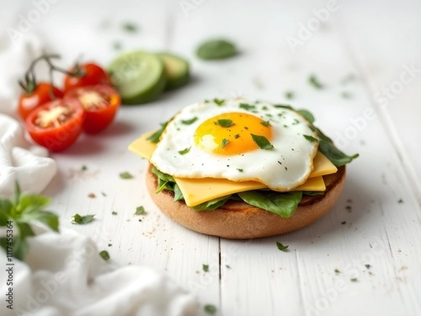 Obraz Breakfast Sandwich - Start your morning with health and flavor