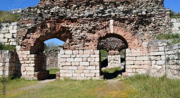 Obraz Sardis. Fragment of an ancient Turkish city.