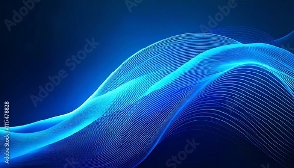 Fototapeta Abstract Neon Wavy Background for Modern and Artistic Designs