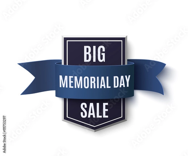 Obraz Big Memorial Day sale background.