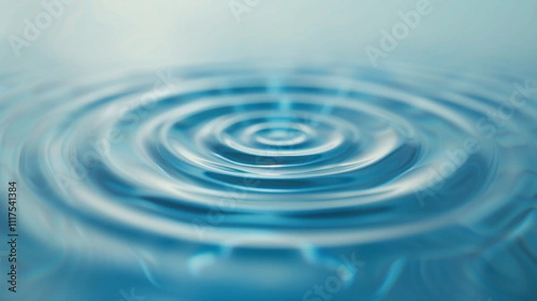 Fototapeta Calm ripples on turquoise water surface