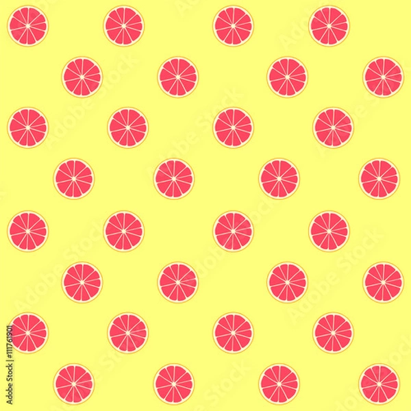 Obraz Grapefruit seamless pattern