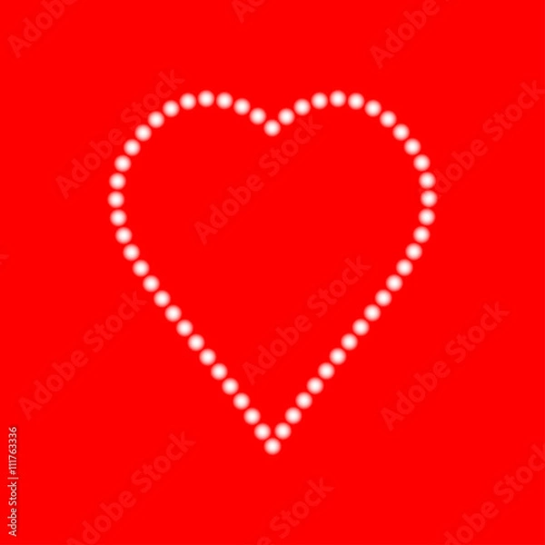 Obraz Heart icon, vector illustration