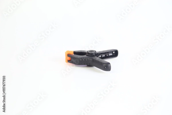 Fototapeta clip for a photophone on a white background isolated 
