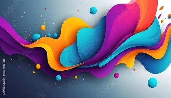 Obraz abstract background with splashes