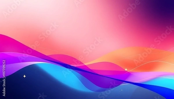 Obraz abstract background with waves