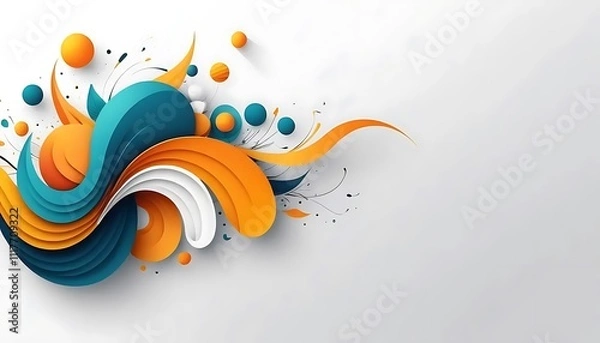 Obraz abstract background with circles