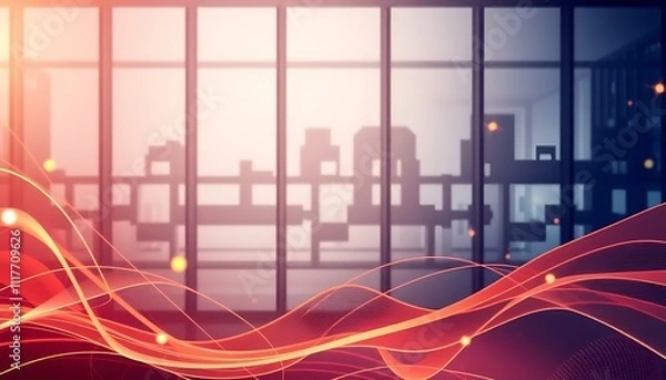 Obraz abstract business background with lines