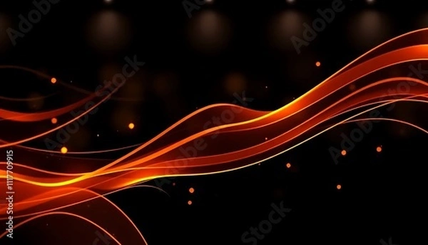 Obraz abstract red background with waves