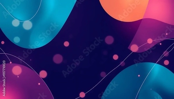 Obraz abstract background with circles