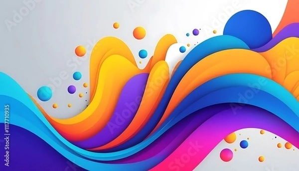 Obraz abstract background with waves