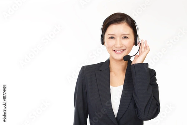 Fototapeta 笑顔のオペレーター