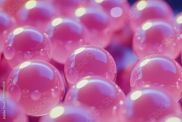 Obraz A close-up view of a cluster of pink balls