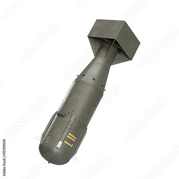 Fototapeta 3D atomic bomb little boy