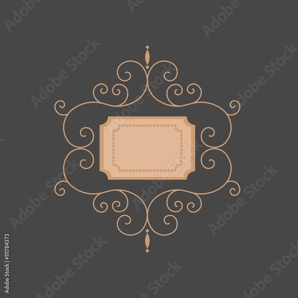 Obraz Luxury monogram template vector design