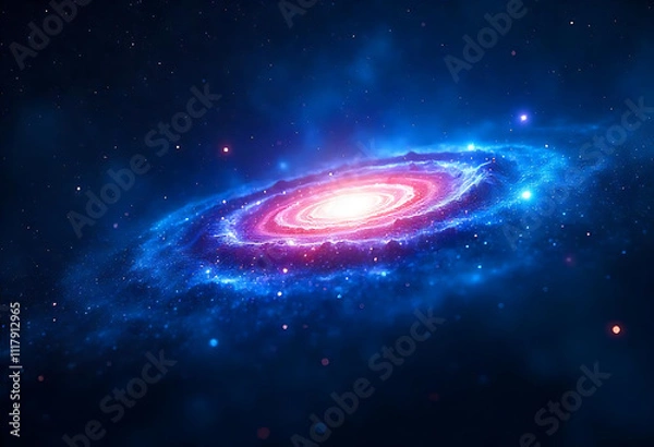 Fototapeta Stars and galaxy outer space sky night universe background